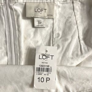Ann Taylor Loft white skirt